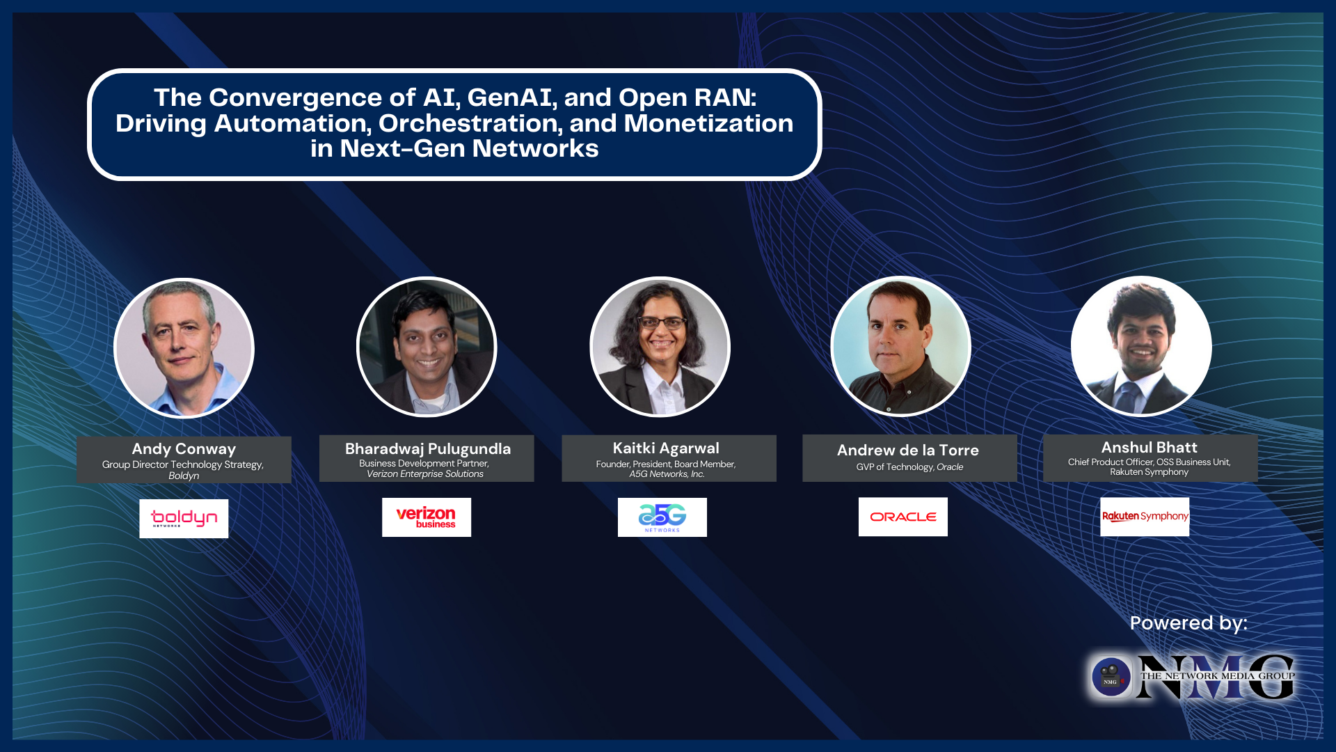 The Convergence of AI, GenAI, and Open RAN: Driving Automation, Orchestration, and Monetization in Next-Gen Networks | On Demand, March 14th
