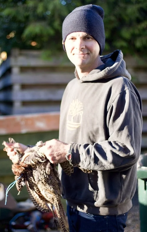Plucked and prepped 50 of these beauties for Wednesday's feast. 