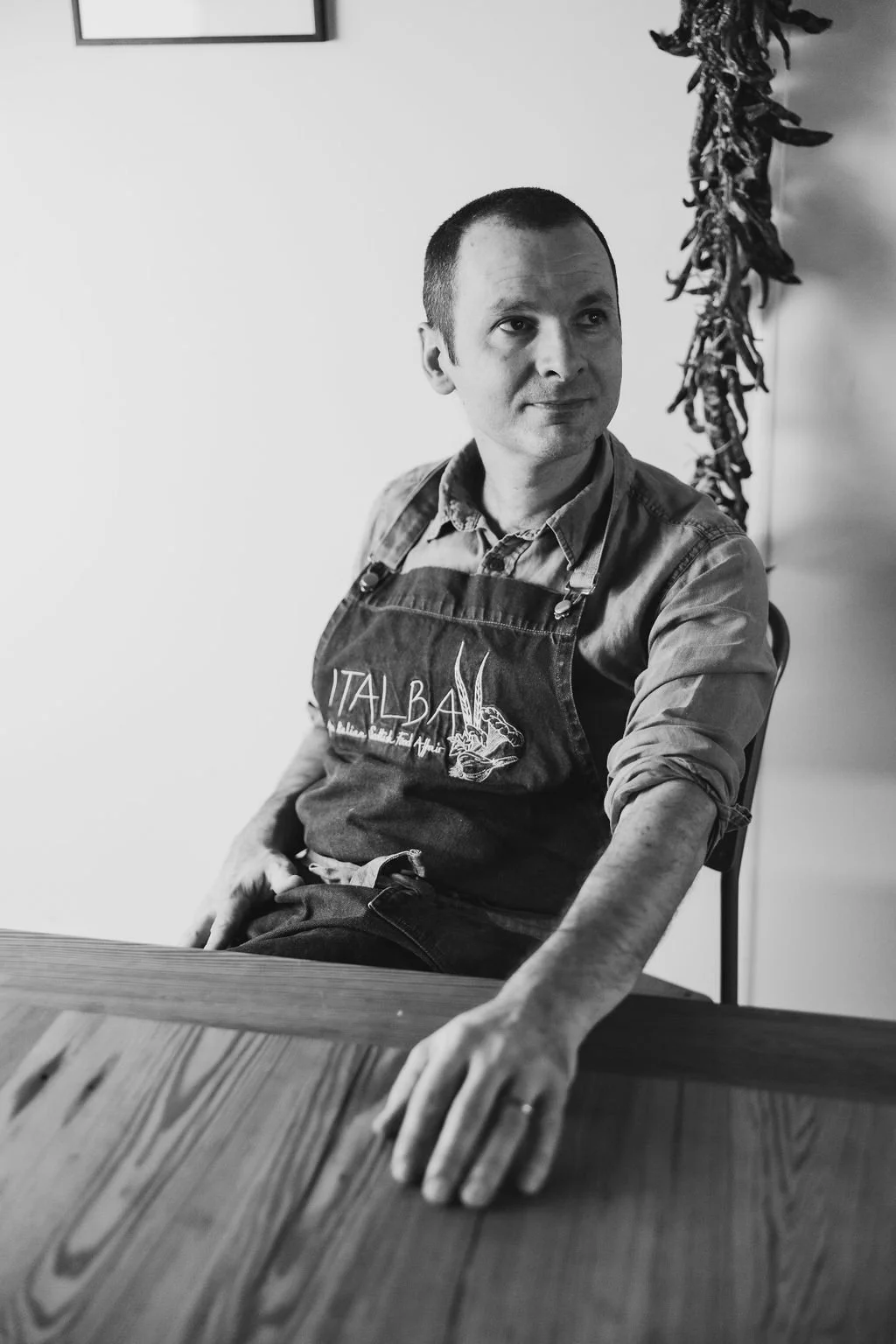 Portrait of Italian private chef Nelson Reposo based in Scotland