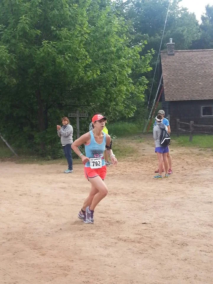 Coming around the last corner to the finish.