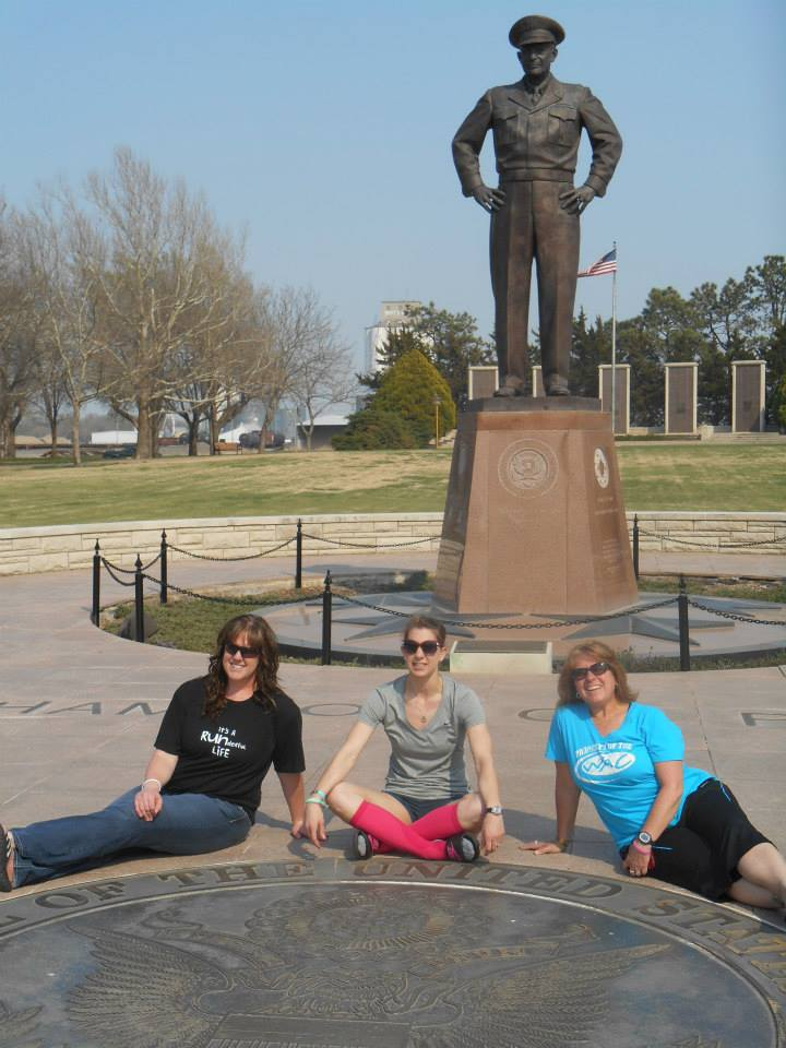 After the expo, with President Eisenhower.