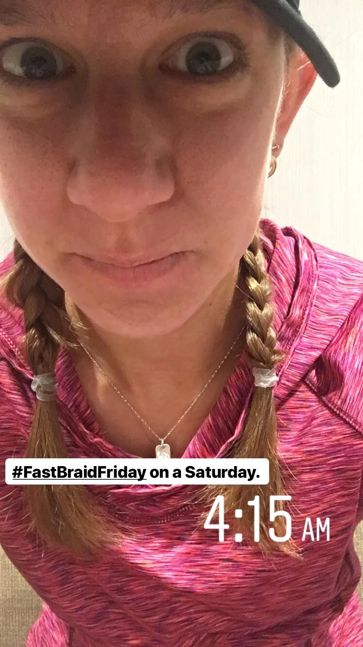 Always got my Race Day Braids going on!