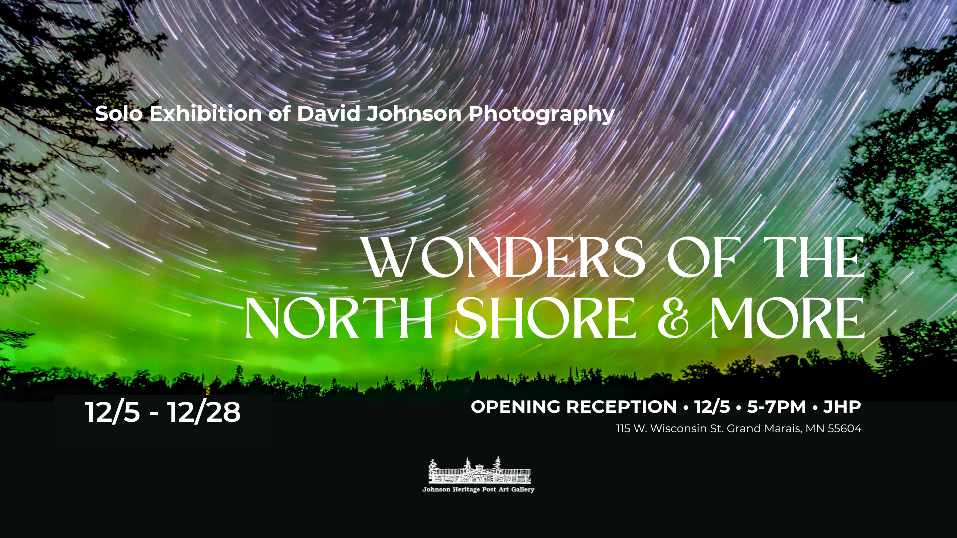 Opening Reception: "Wonders of the North Shore & More," featuring photography by David Johnson