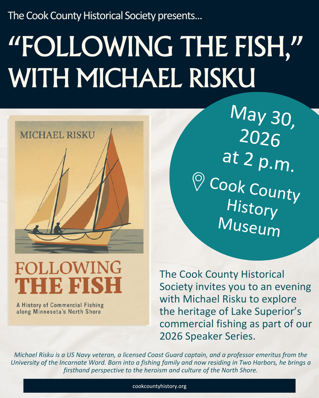2026 Speaker Series featuring Michael Risku: "Following the Fish"