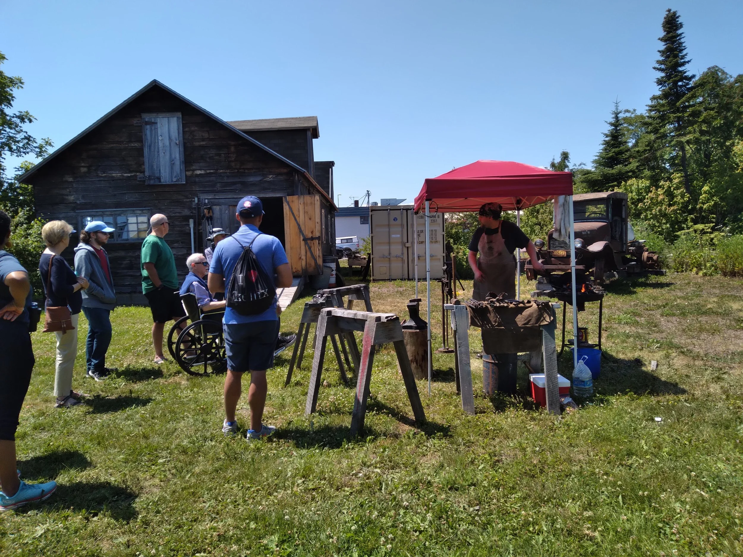 Live Blacksmith Demonstration at the Bally Blacksmith &amp; Metal Shop
