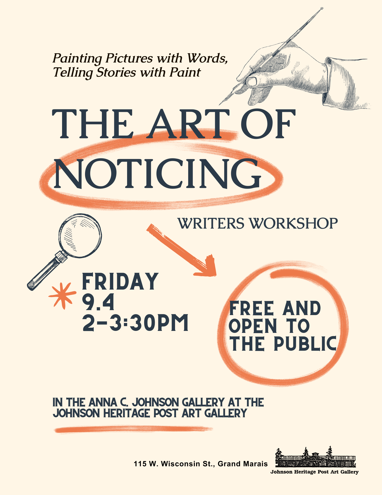 The Art of Noticing Writers Workshop with Marcia Roepke