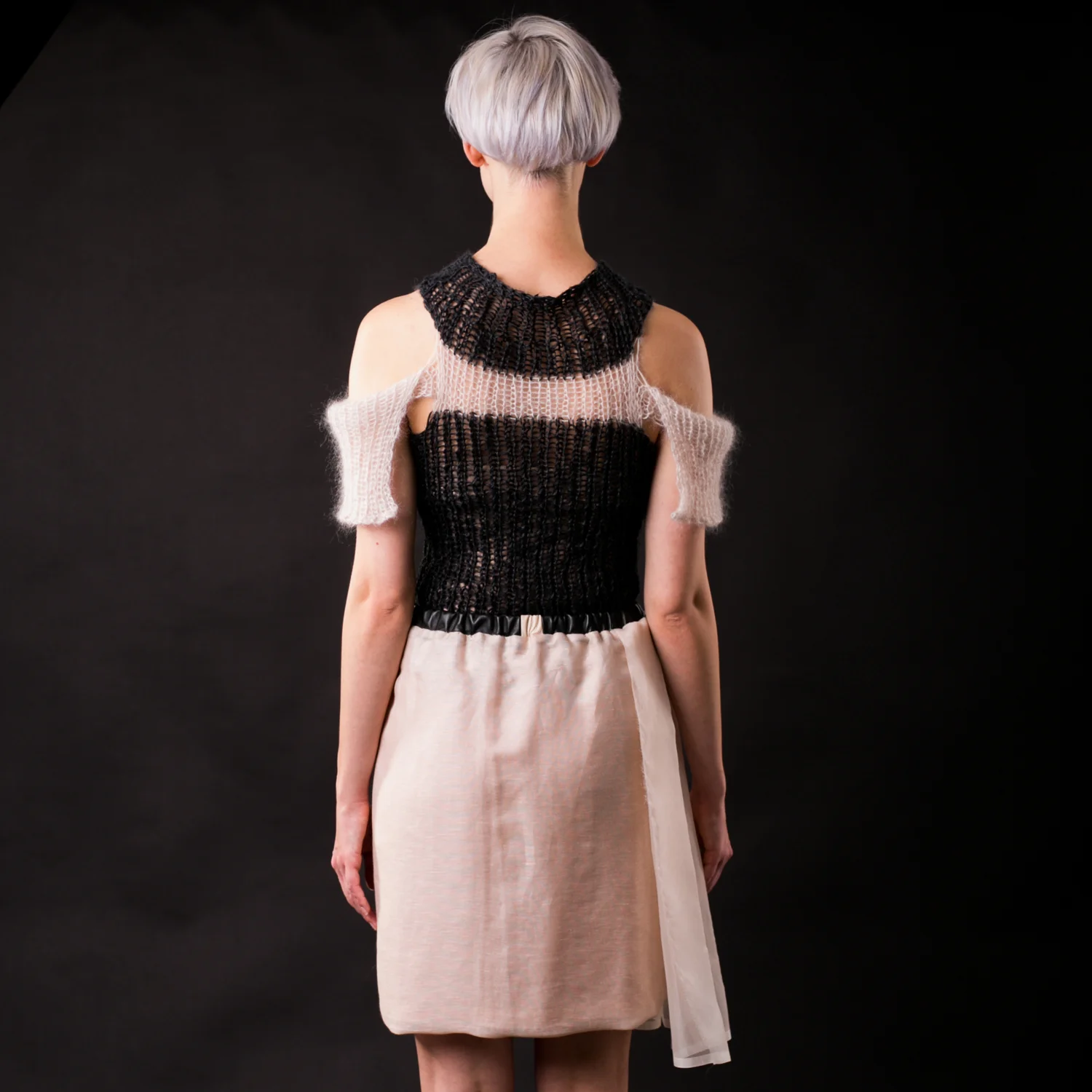Claire Andrew SS16 L16 S B Layered Skirt with Contrasting Waist.jpg