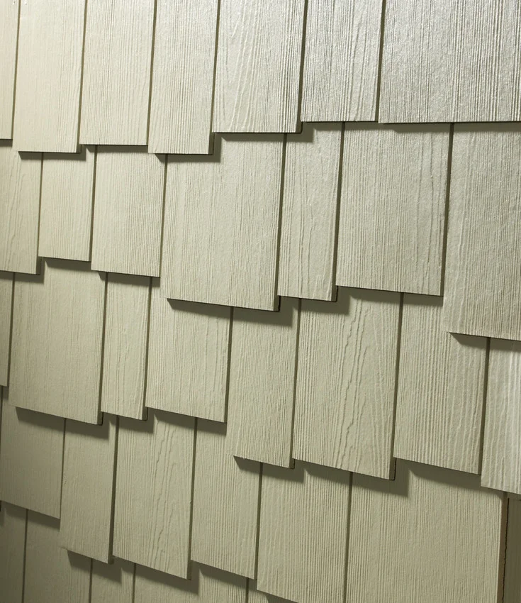 James Hardie staggered edge HardieShingle (Colour: Sandstone Beige)