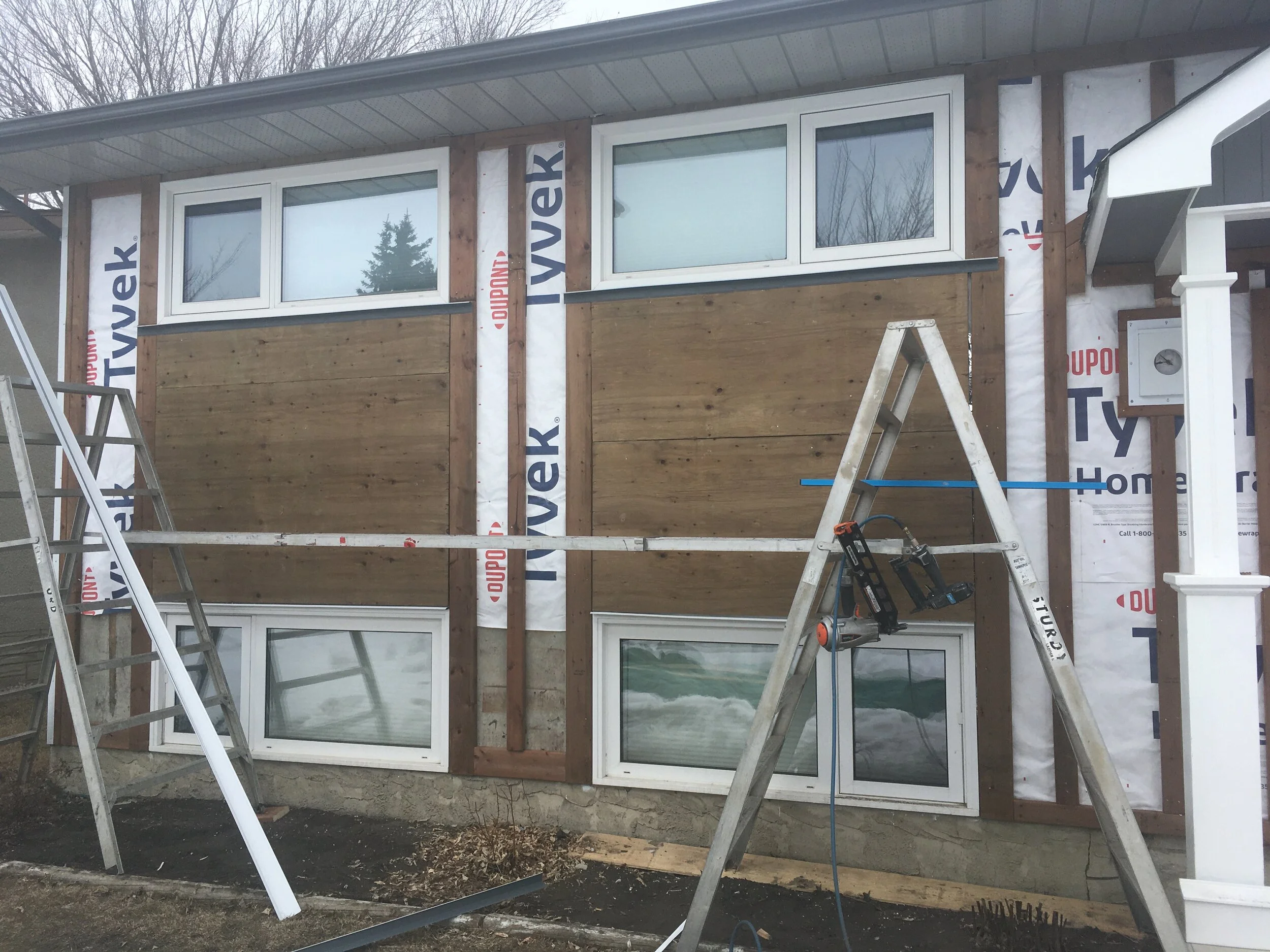 Covering Up Asbestos Stucco — Blue Jay Exterior Renovations