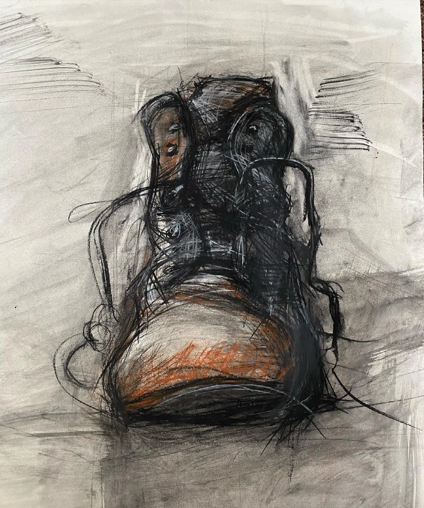I&rsquo;ve been drawing a lot of shoes lately . my apologies you will be seeing a lot , but they are my go to, when I don&rsquo;t know what to draw I just go to the shoe rack 

#draw #charcoal #illustration #draweveryday #gesturedrawing #shitkickers