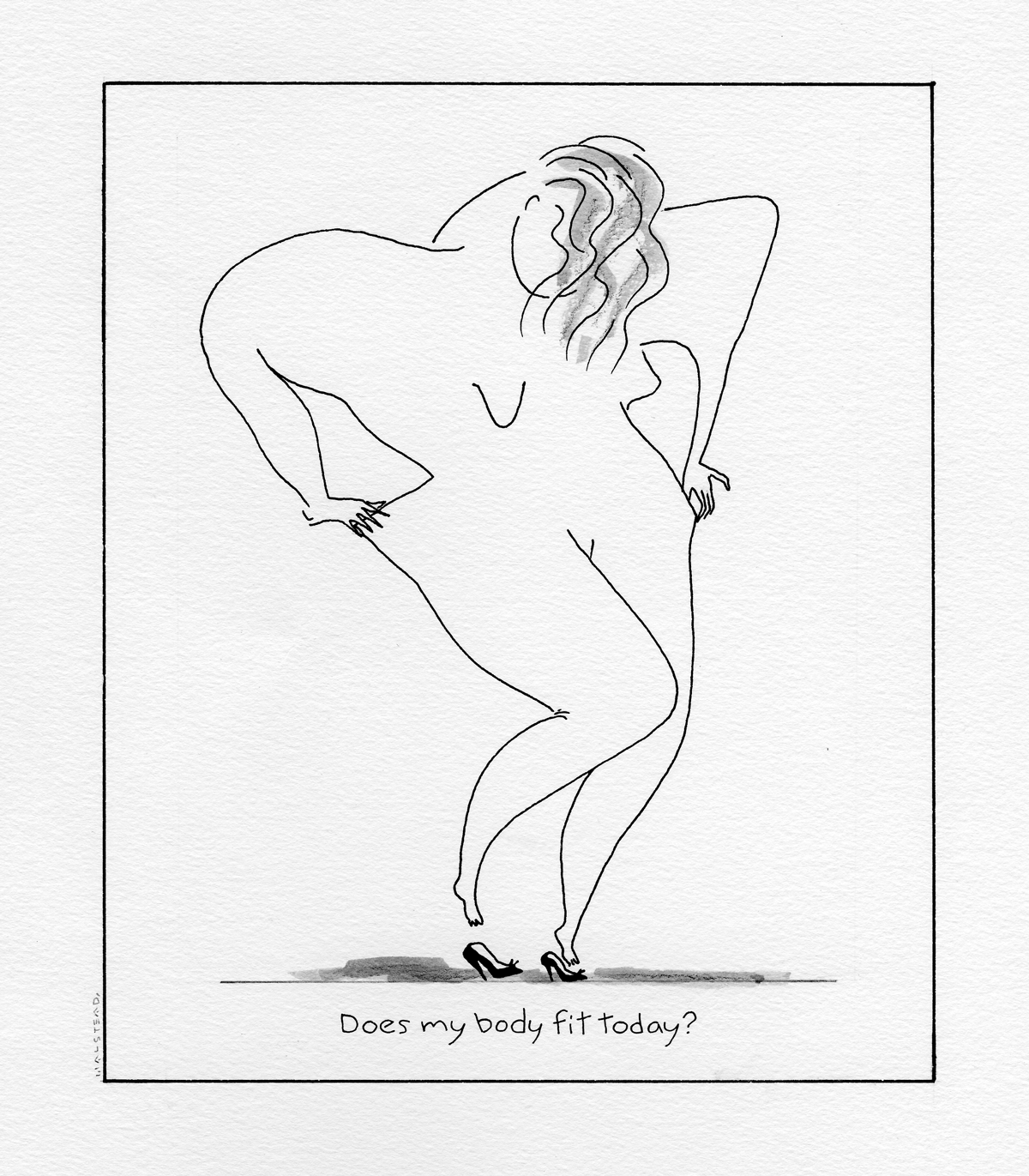 virginiahalstead.com/Drawings/Does-my-body-fit-today.png