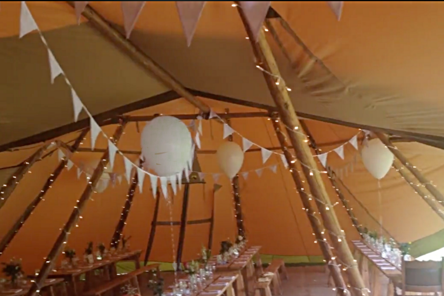 Tipi Wedding - Horningsea Village Hall