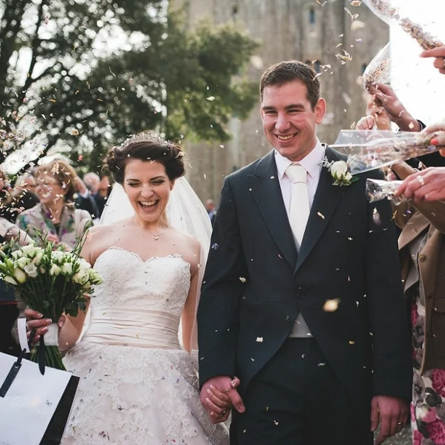 Elizabeth and Michael. Hedingham Castle, Essex "Thank you for being so magical at our wedding. We really couldn't have asked for more and thank you for learning and playing our first dance. It was beautiful"