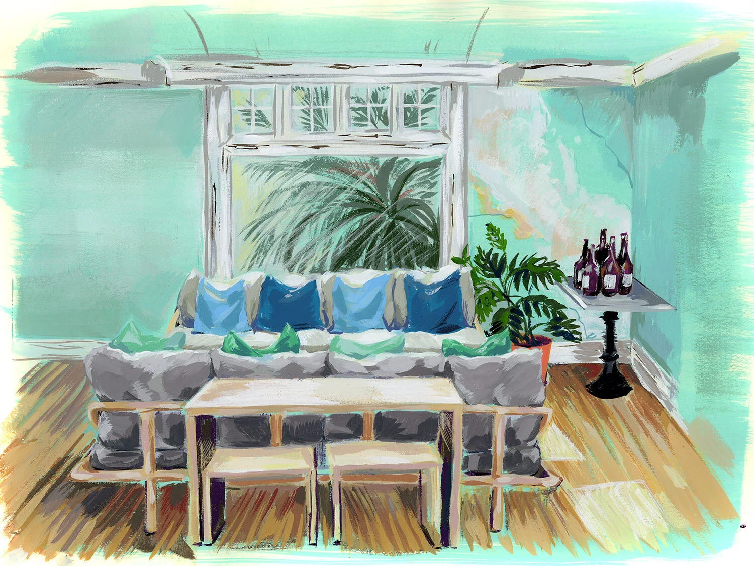 The work of artist Hillary Bott Sorrentino. Fashion. Illustration. Surface design.