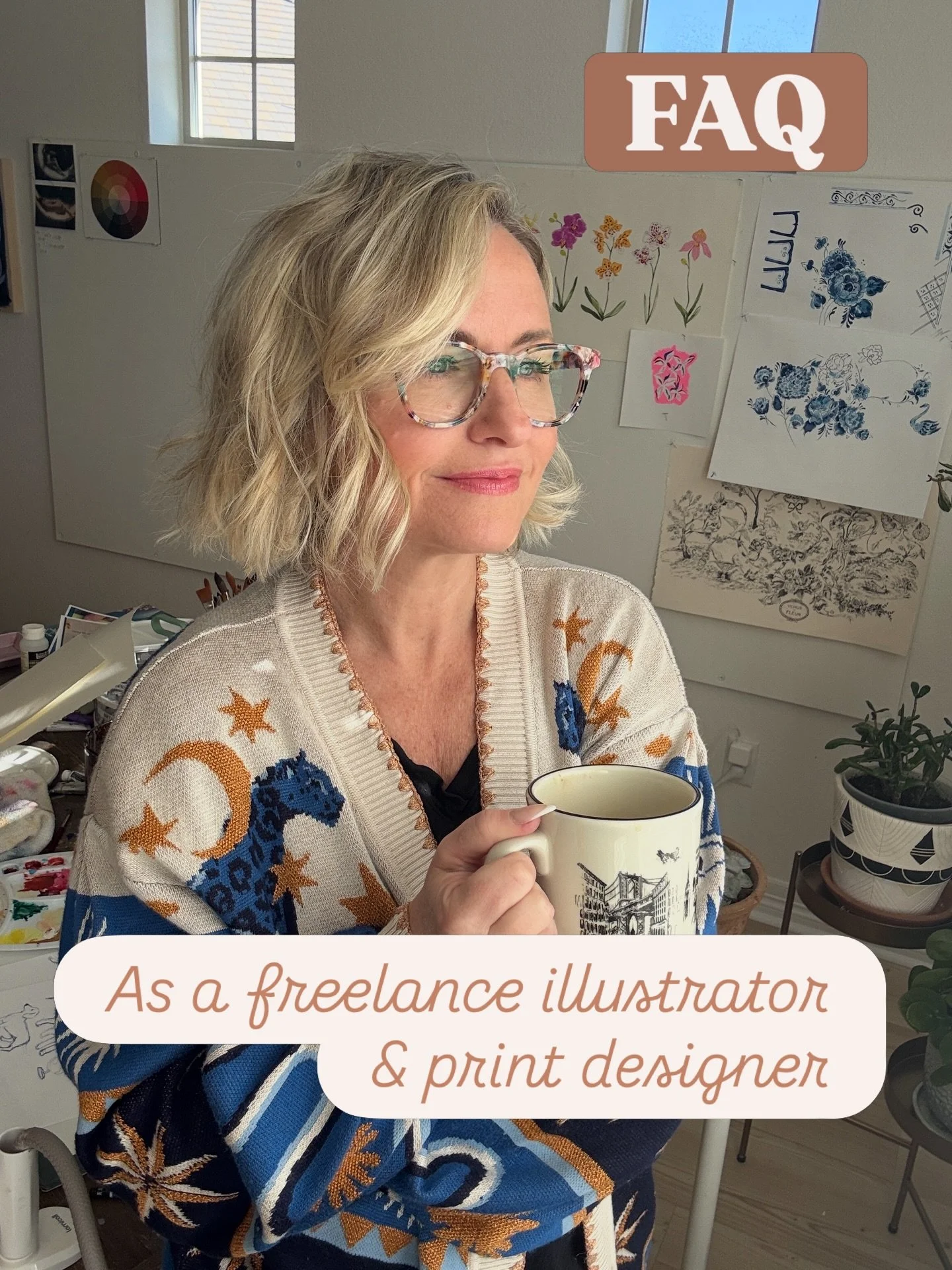 my most asked questions!

A little background- 
I&rsquo;m a lifelong artist and designer. I grew up at the New Jersey shore, lived in NYC, Miami, and CA.
My husband, two boys and I moved to Colorado four years ago.

 I attended RISD (class of 2002) w