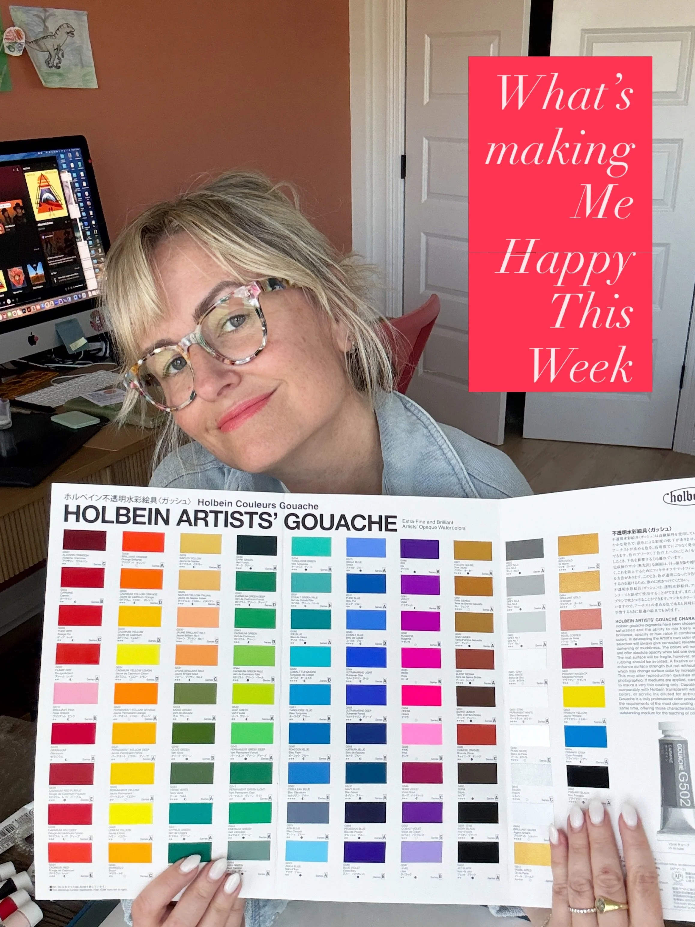Here&rsquo;s what&rsquo;s making me happy, and inspired this week.

When you work from home as a freelancer I have to keep myself engaged and inspired!

Yes I&rsquo;m stealing this from NPR-pop culture happy hour 
But it&rsquo;s such a good idea!