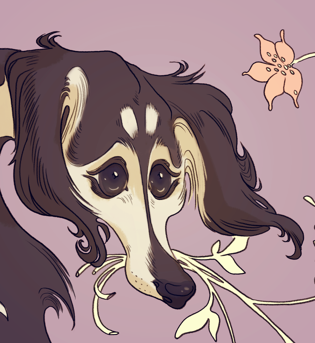detail from saluki