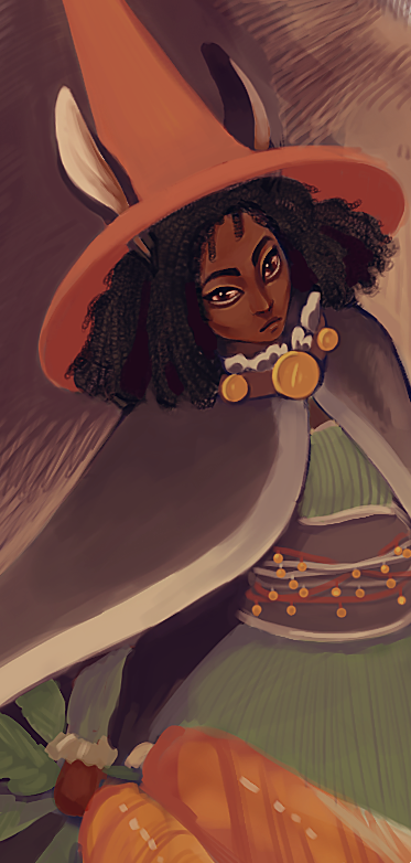 detail from bunny witch