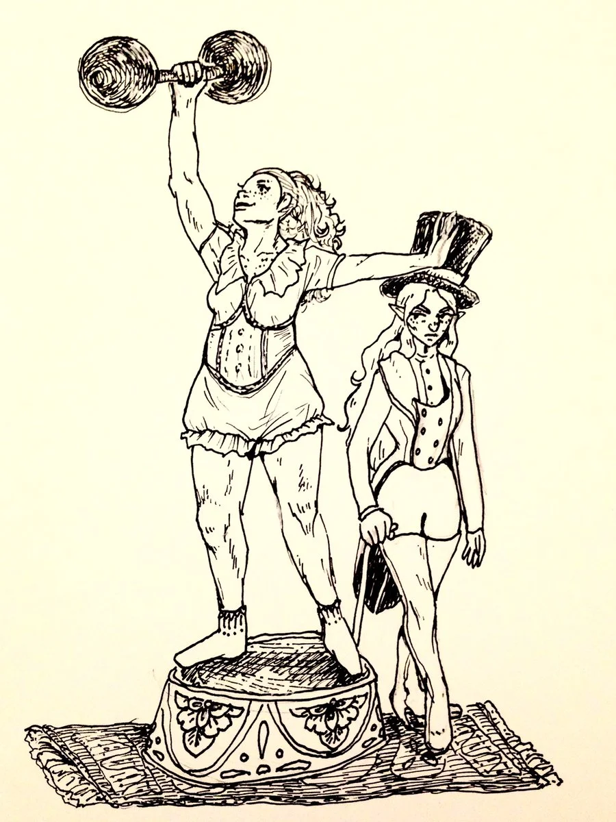 ringmaster & strongwoman
