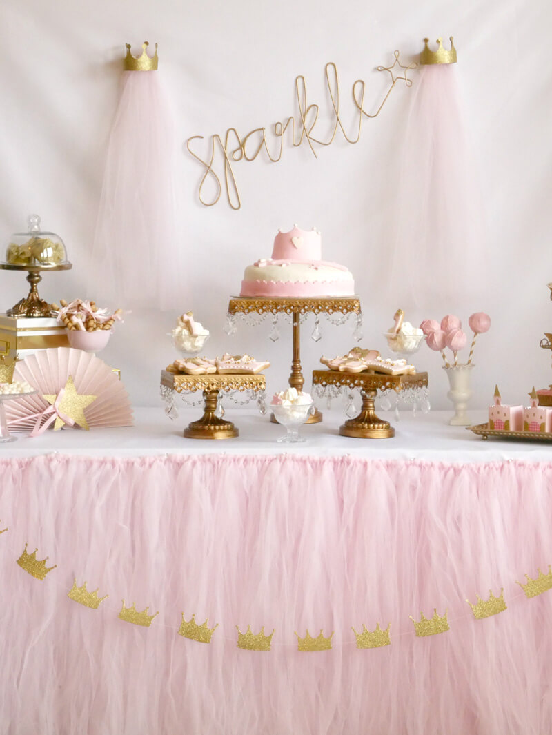 Little Princess Sparkle Birthday Party Mint Event Design