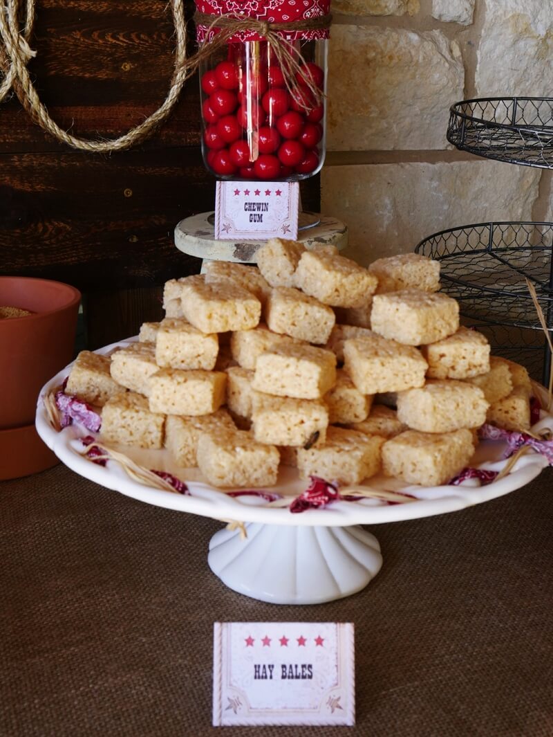 Cowboy party desserts idea