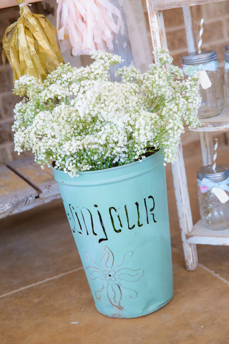 Parisian Birthday Themed Flower Vase