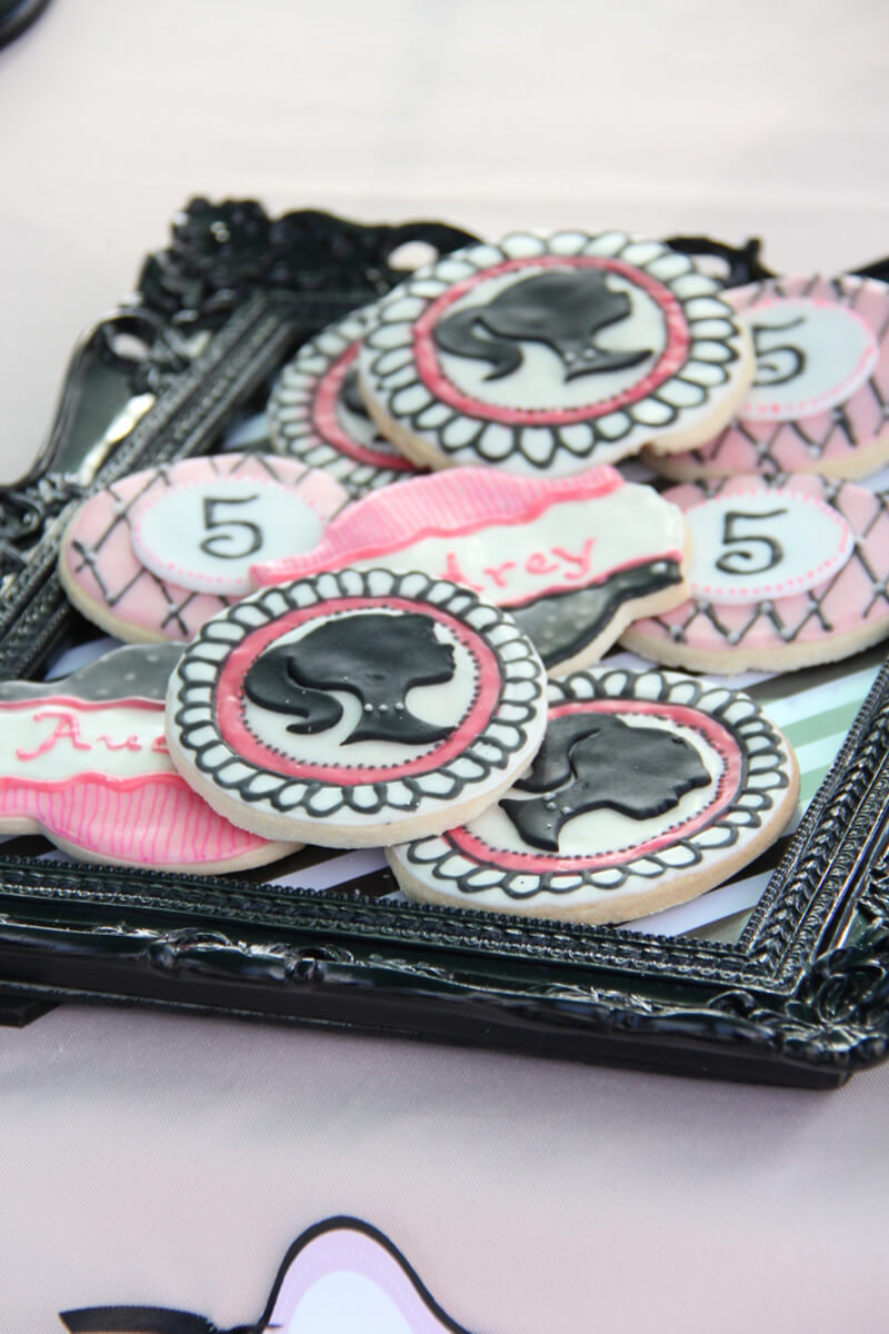 Barbie Button Birthday Cookies