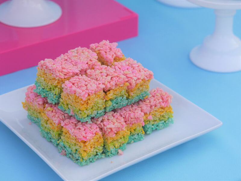 Candy Rainbow Rice Treats