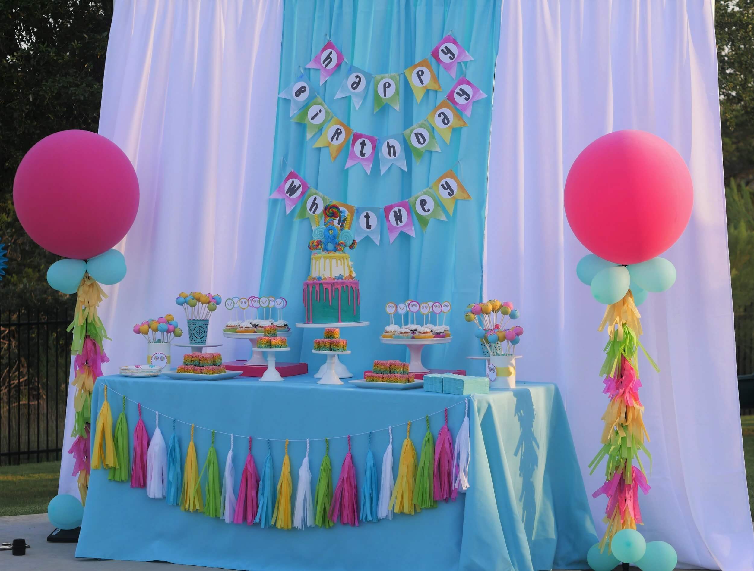 Outdoor Candy Land Birthday Party
