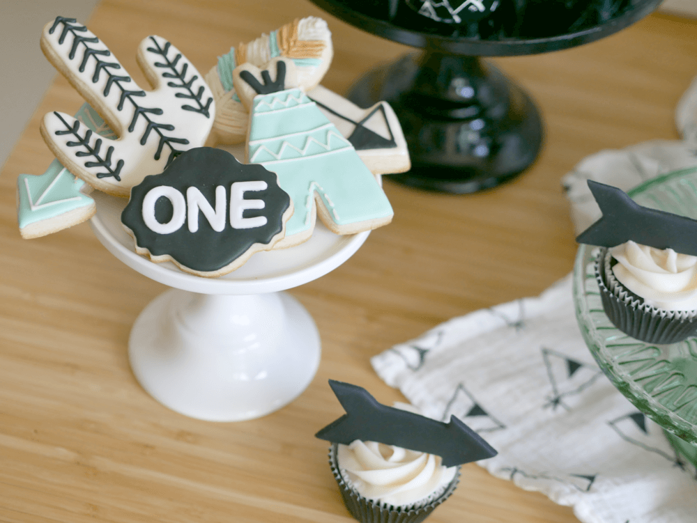 Be brave cookie ideas / tribal cookie ideas / first birthday cookie ideas