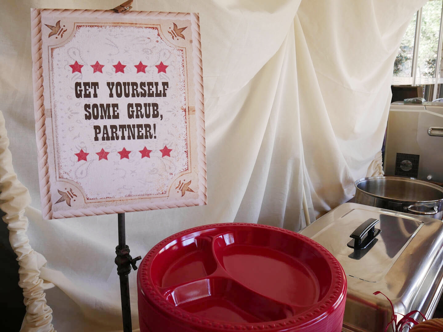 Wild West Birthday Party Food Sign