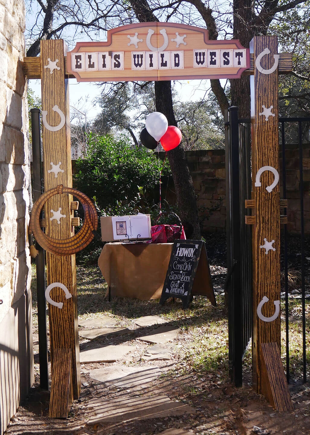 Wild West Birthday Party Grand Entrance