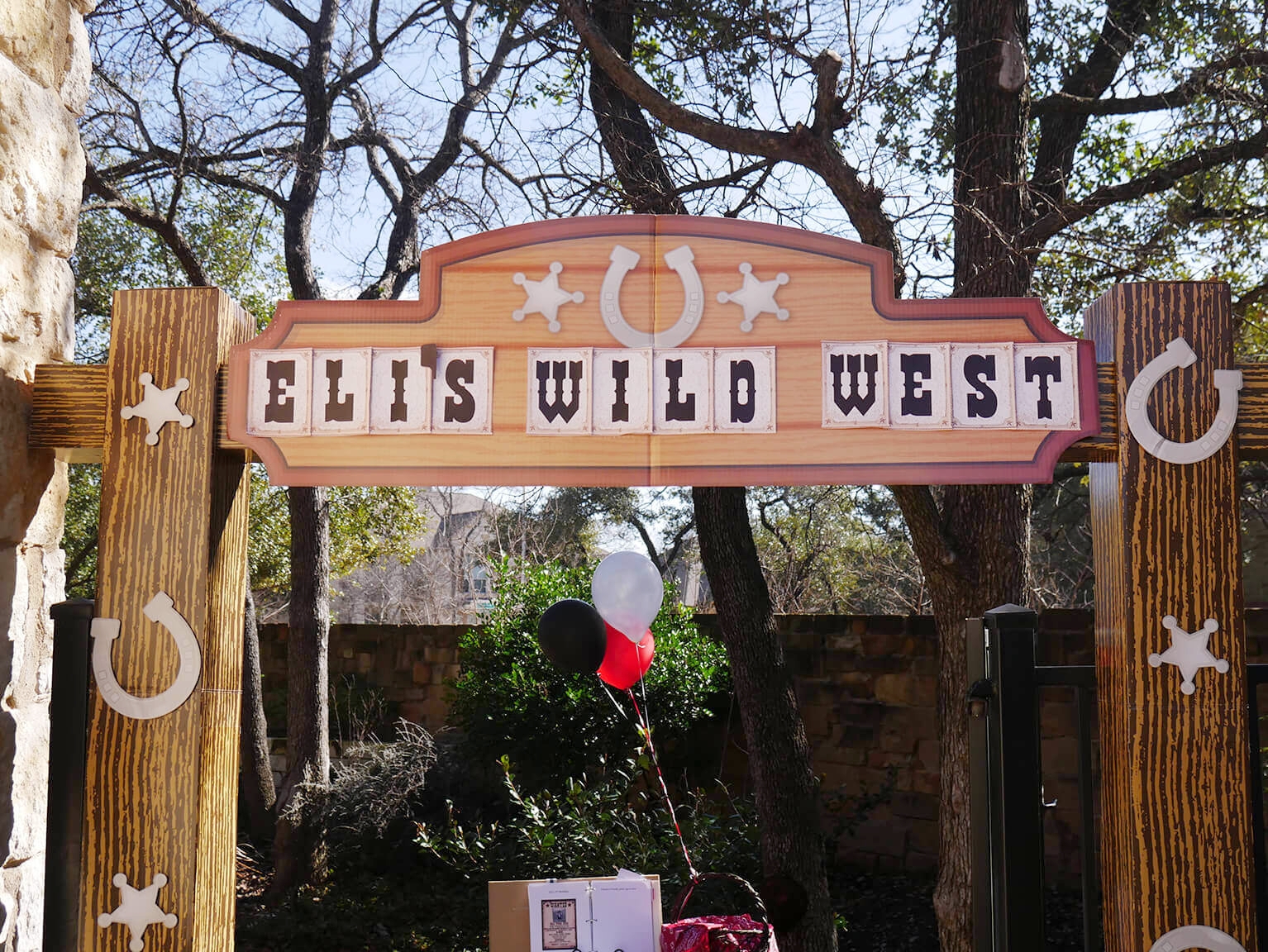 Wild West Birthday Party Entryway Banner