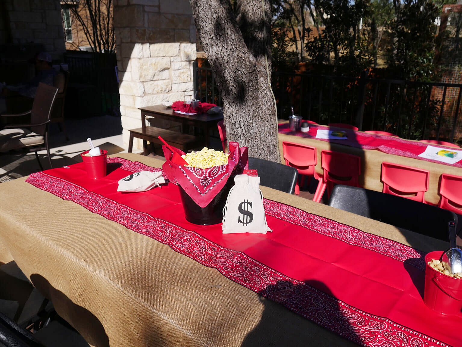 Wild West Birthday Party Kids Table