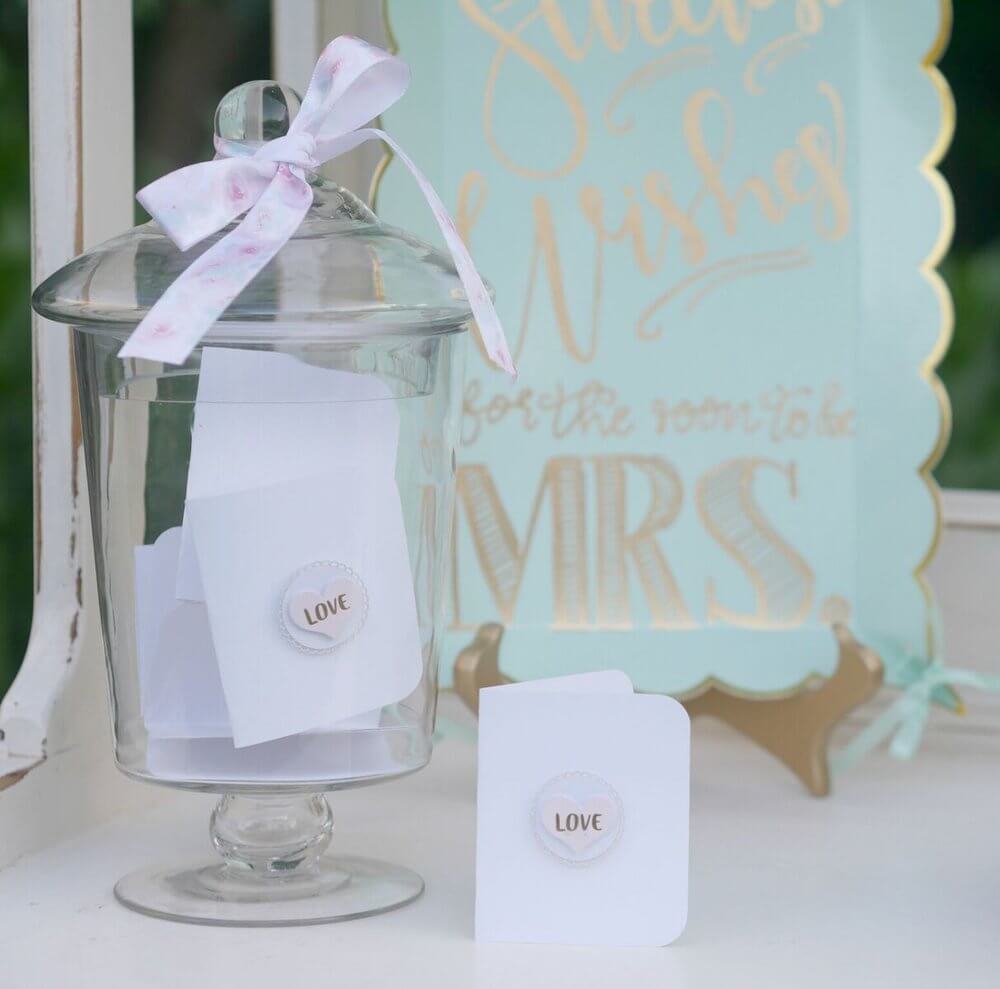 French Cottage Bridal Shower Ideas / Outdoor Bridal Shower ideas and decor / Pastel colors Bridal Shower Ideas / Card Station wedding / Shabby Chic Bridal Shower Ideas / Sweetest Wishes to the soon to be Mrs / Card Station for Baby Shower / Styled by Carolina from MINT Event Design / www.minteventdesign.com