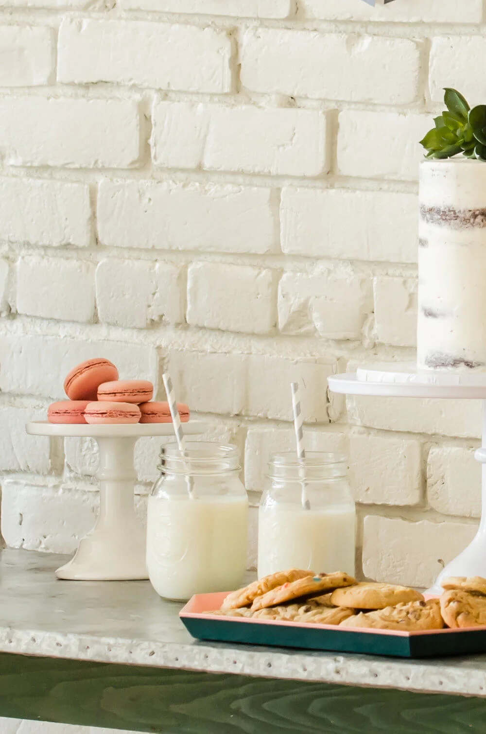 Milk and cookies for a back to school party.jpg