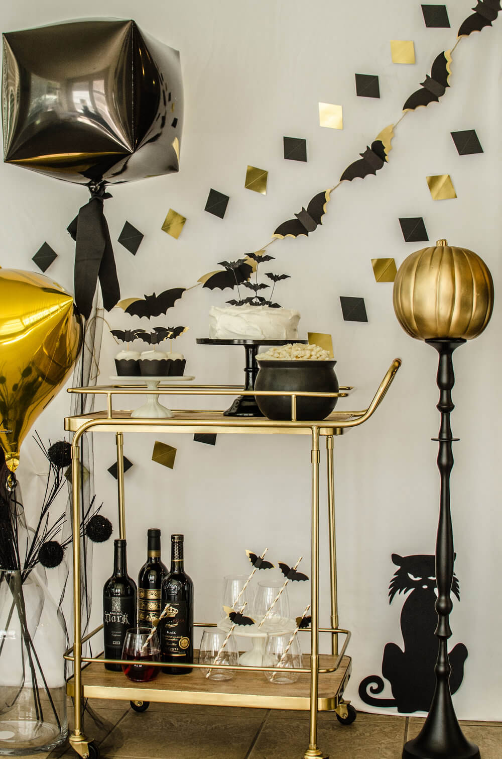 17 Halloween and Fall-O-Ween Bar Cart Styling Theme Ideas - Lani Does It