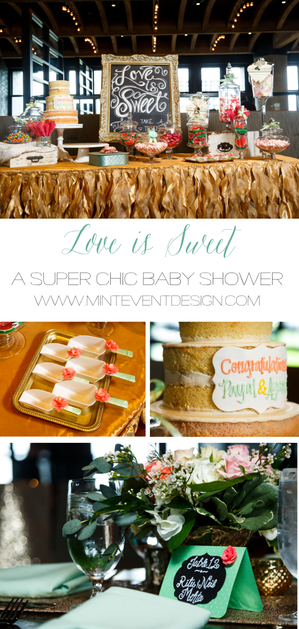 Life is Sweet at this super chic baby shower, styled but Mint Event Design
