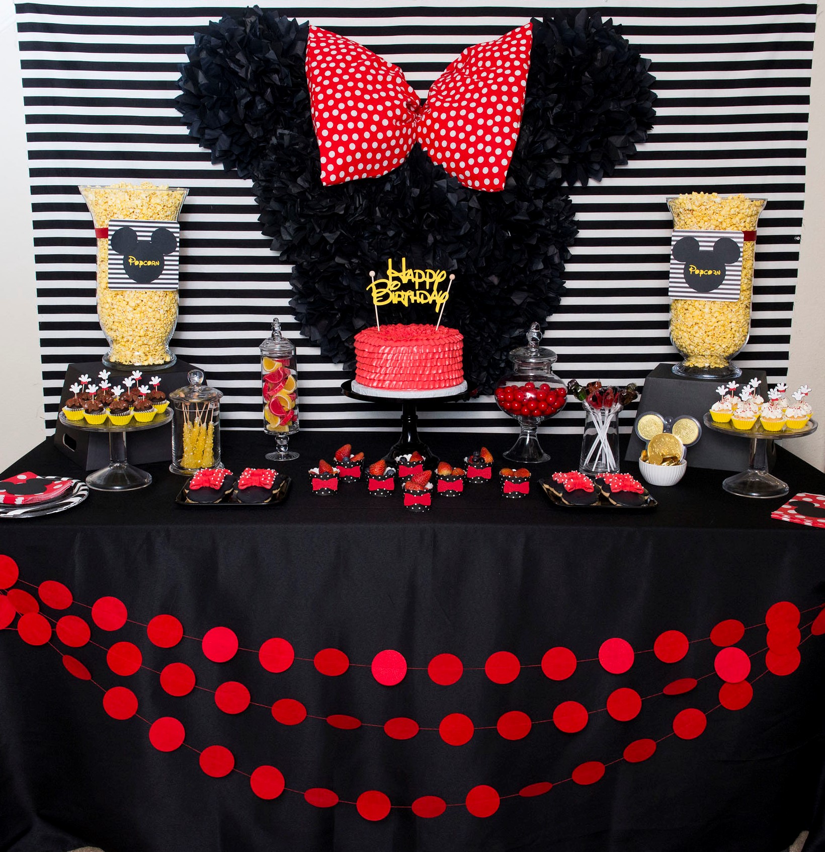 Amscan 9903449 Minnie Mouse Party Table Decorating Kit 