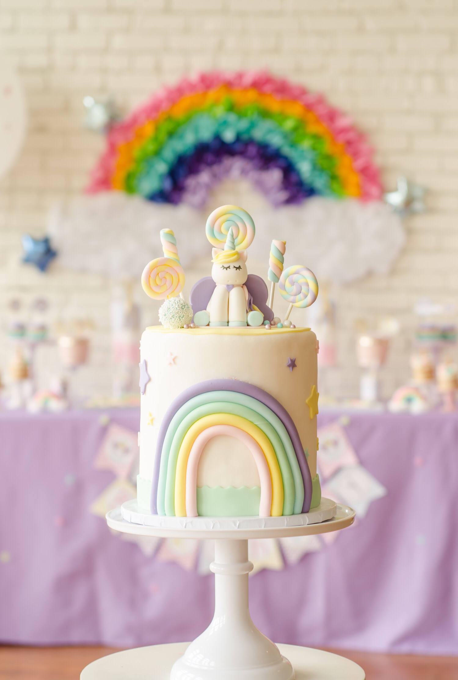 Pastel Rainbow Unicorn Birthday Party Ideas