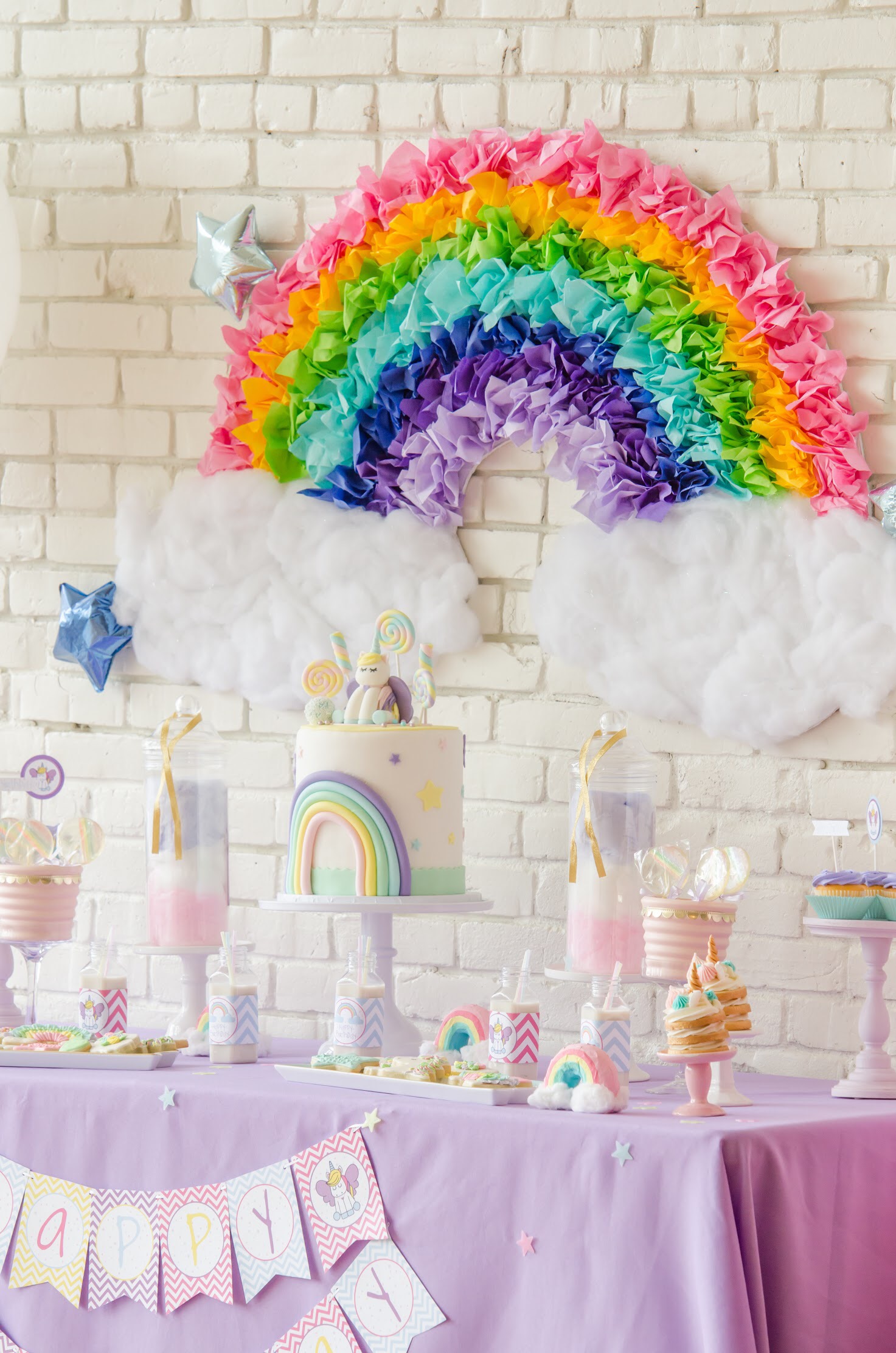 Rainbow Party Rainbow Birthday Rainbow Party Printables Pastel Rainbow  Party Rainbow Birthday Decorations instant Download 