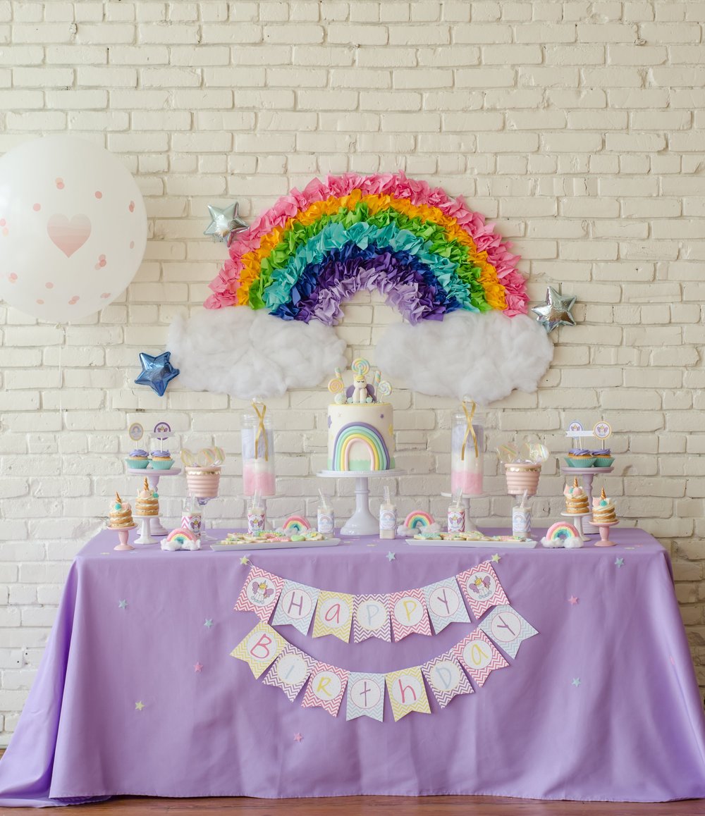 The Sweetest Unicorn Birthday Party Free Printables Mint Event Design