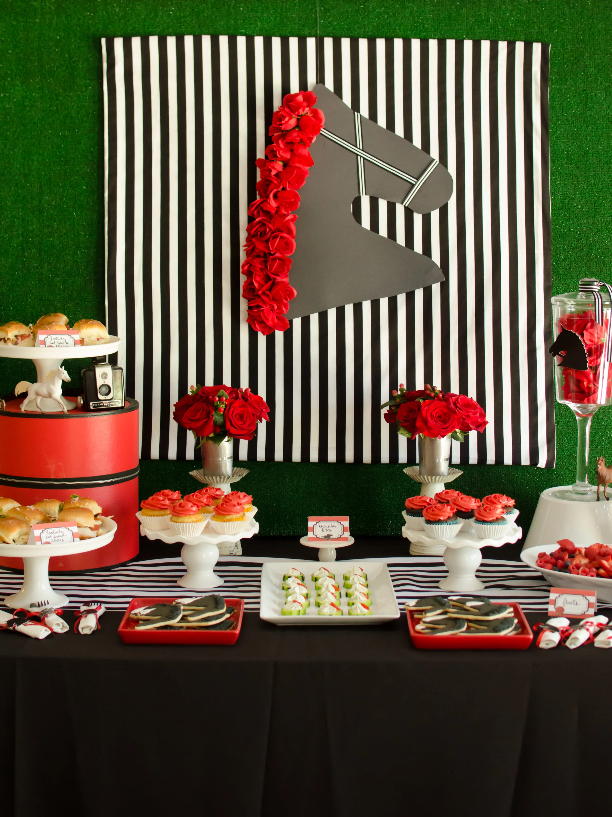 Red Rose Kentucky Derby Party Ideas Mint Event Design