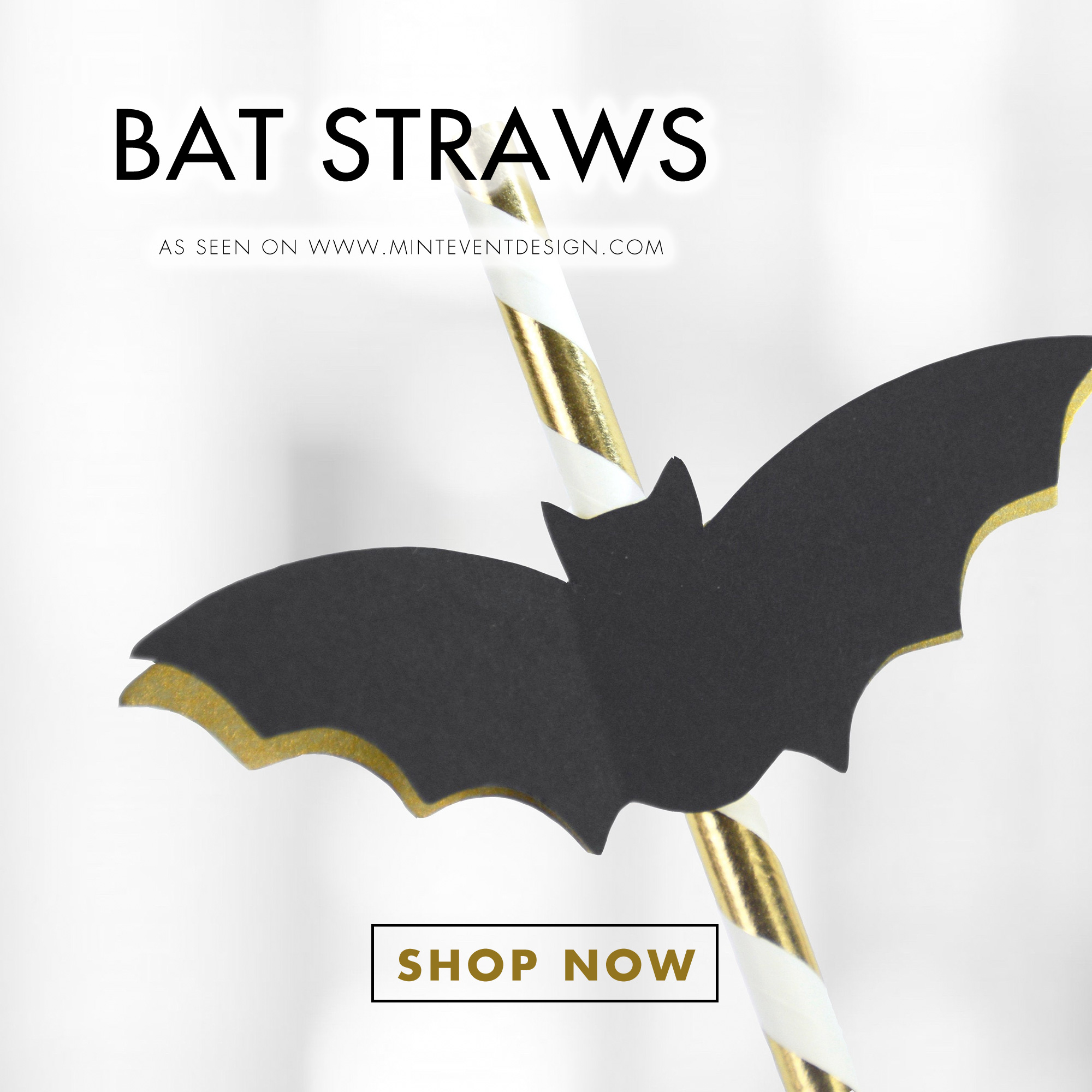  Shop Bat Straws for your Halloween Parties. They’re perfect for your Halloween Bar Cart Styling. See all the Halloween Set Up Details on Mint Event Design. www.minteventdesign.com #halloweendecor #halloweenparty #halloweenpartyideas #barcartdecor #p