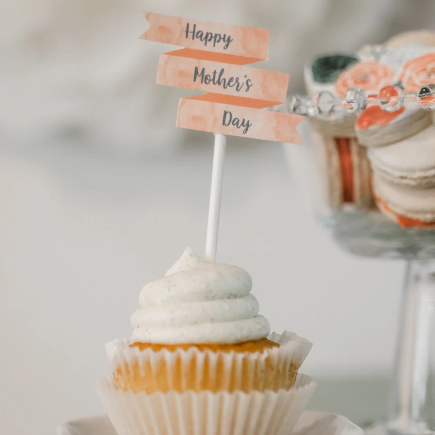 Printable Party Banner Set for Mom — Mint Event Design