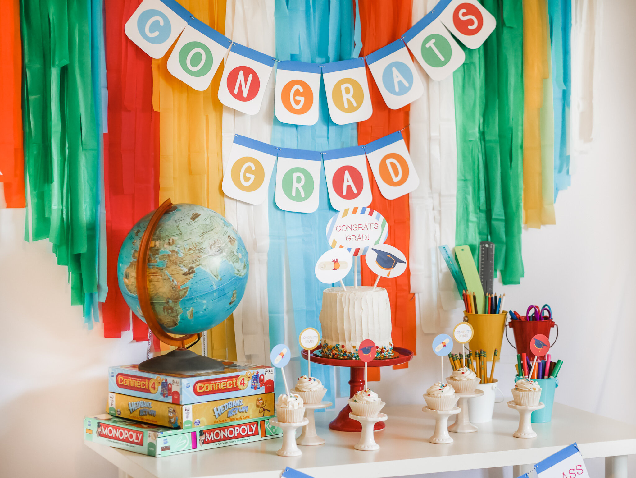 Customizable Kindergarten Graduation Party Kits — Mint Event Design