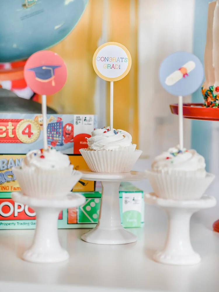 kindergarten graduation colorful party kit mint event design