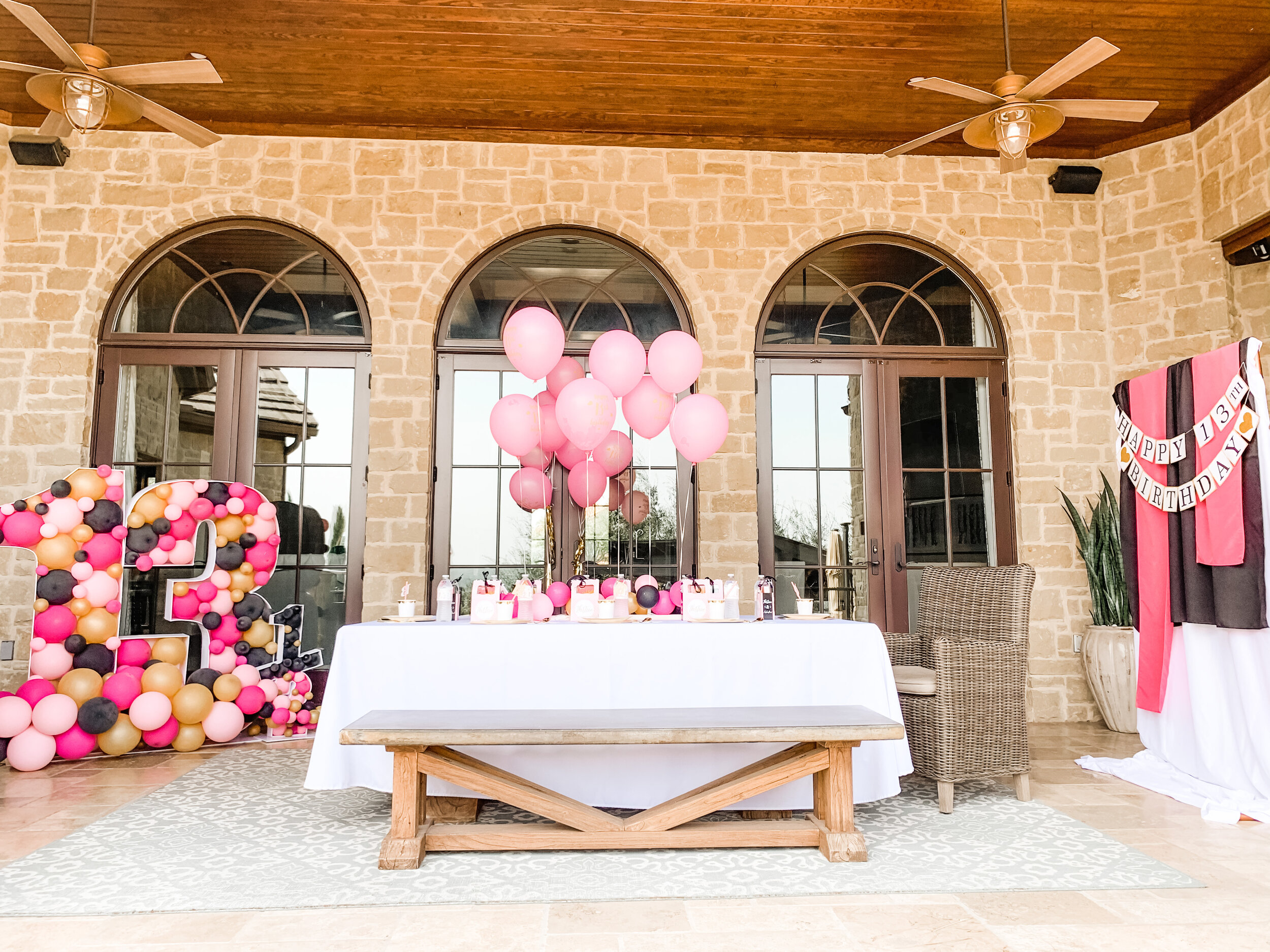 Glamorous Gold, Pink, and Black Teen Birthday Party Ideas — Mint Event  Design
