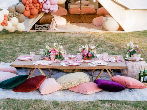 Boho Chic Glamping Party - a Rentable Tent Experience — Mint Event ...