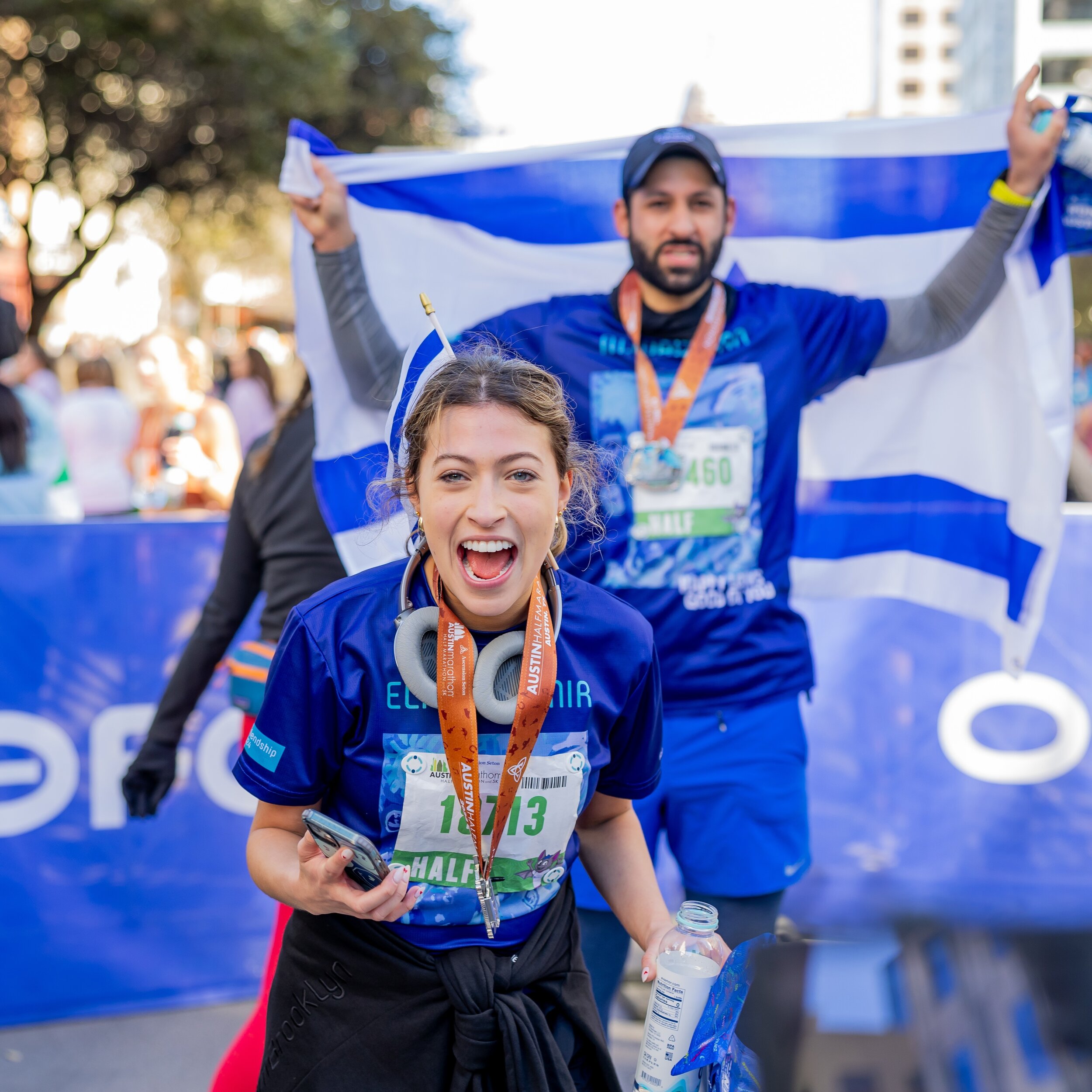 The excitement after crossing the finish line!  Thank you @teamfriendship_ for letting us help you out with your 3 day event in Austin!  We love getting to know more about @friendshipcircle and the beautiful things you do for others!  Hope you come b